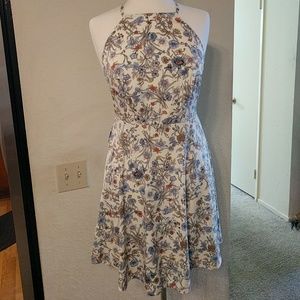 Brave soul skater halter dress pearl clasp asos